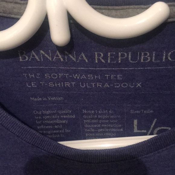 Banana Republic Soft Wash Ultra Soft Blueish Purple  Cotton Tshirt - Picture 4 of 4